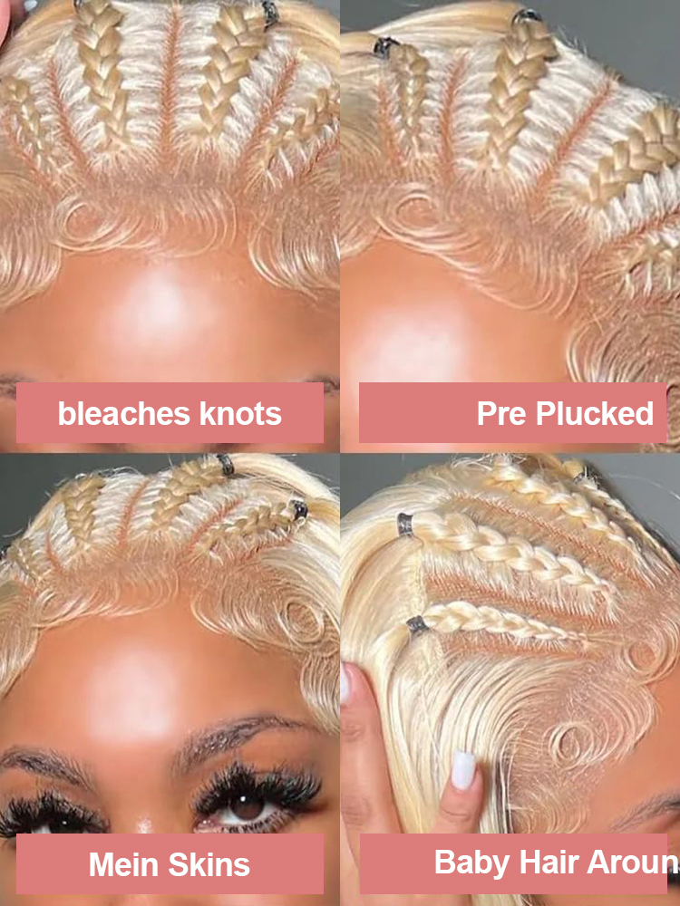 Perucas de Cabelo Humano com R - 613 Blonde Body Wave Lace Front Wig avaliação e preço