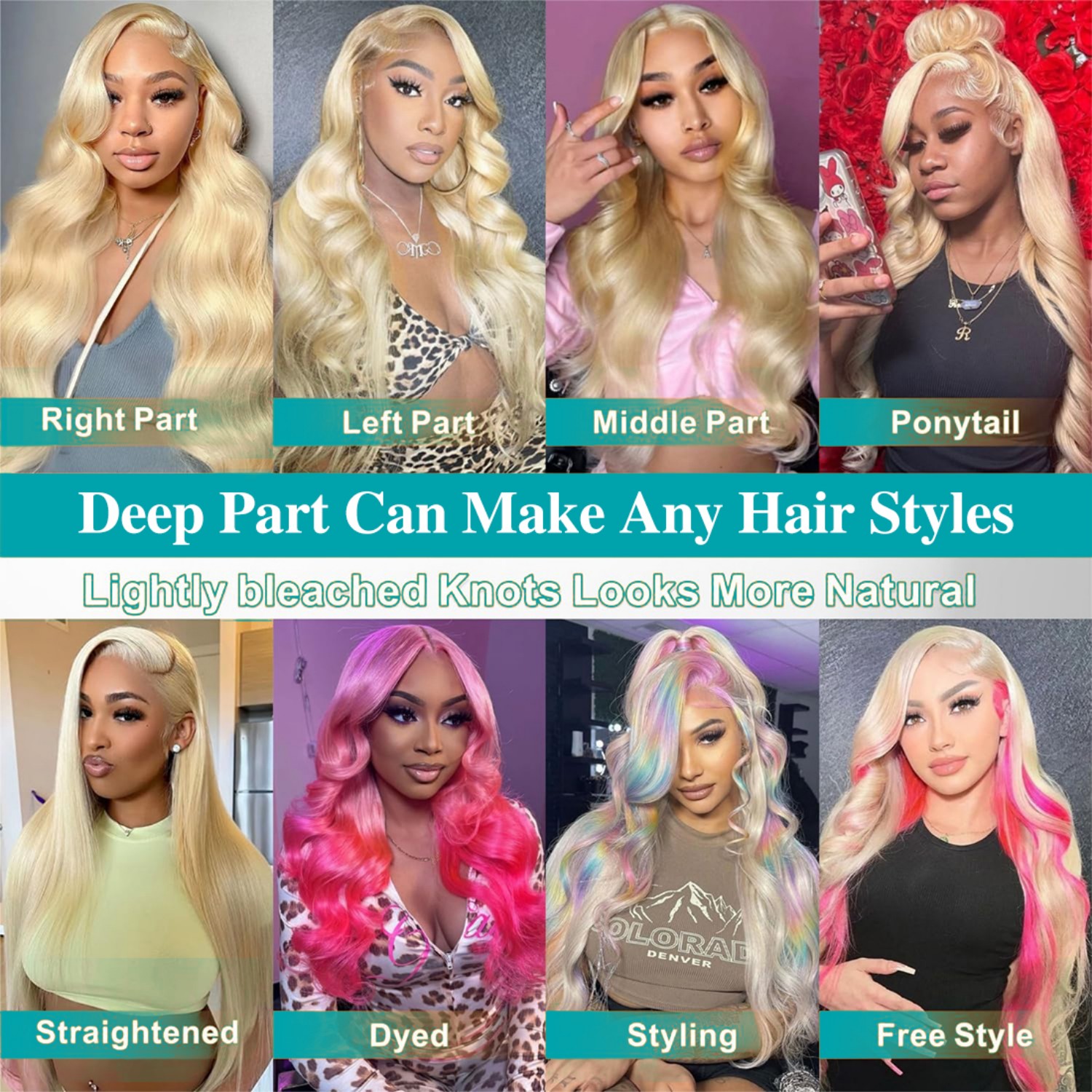 Peruca Frontal de Cabelo Human - 613 Blonde Body Wave Lace Front Wig avaliação e preço
