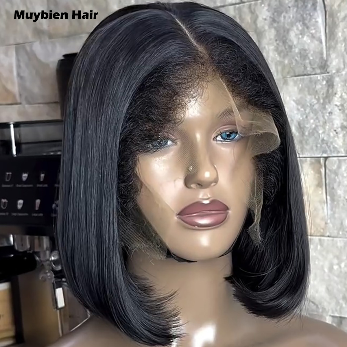 Bob Preto 100% Cabelo Humano L - Glueless Wear And Go Human Hair Wig avaliação e preço