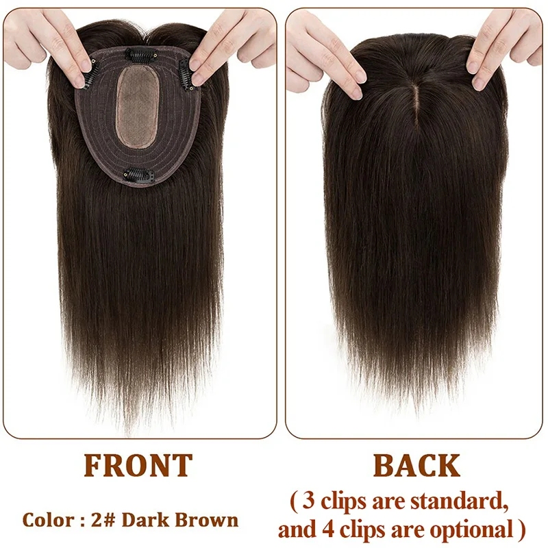Base de seda superior feminino - Seamless Clip In Hair Extensions Human Hair avaliação e preço