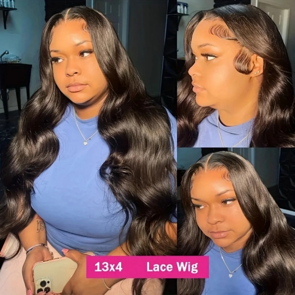 Peruca de cabelo humano com on - Lace Front Wigs avaliação e preço