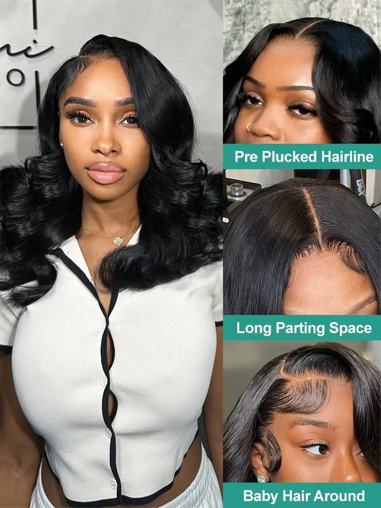 Peruca Bob com Ondas Naturais  - Glueless Wear And Go Human Hair Wig avaliação e preço
