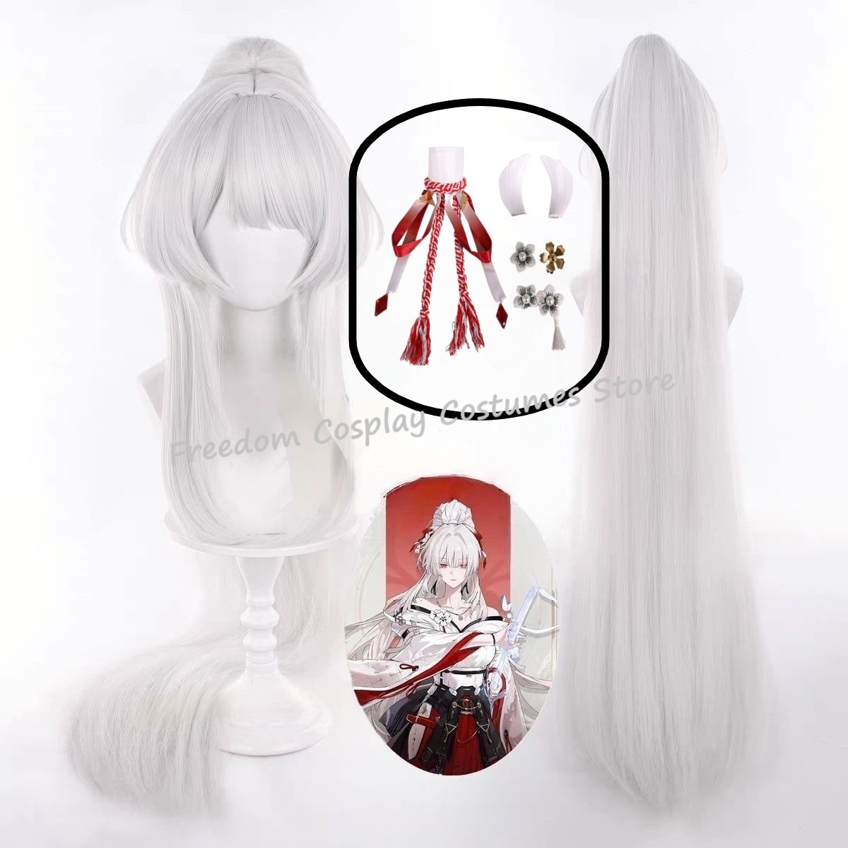 Peruca de Cosplay Hiyuki do Jo - Synthetic Wigs avaliação e preço